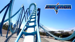 Emperor 4K Front Seat POV  SeaWorld San Diego [upl. by Kinom797]