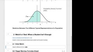 Welchs tTest vs Students tTest  M2S15 20200401 [upl. by Neitsirk144]