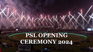 PSL 9 Opening Ceremony 2024 at Gaddafi Stadium Lahore  Live Fireworks Vlog [upl. by Rosio]