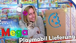 MEGA PLAYMOBIL Bestellung 💥😲 Riesen Playmobil HAUL 🤑 Unboxing deutsch [upl. by Holmun93]