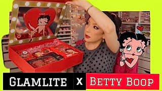 GLAMLITE x BETTY BOOP PR ‘Unboxing amp Review’ glamlite glamlitecosmetics [upl. by Draillih]