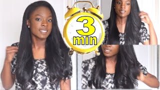 How to Curl Weave With A Flat Iron FAST 3 minutes [upl. by Ennej531]