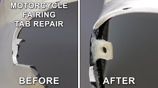 Fix Broken Tabs on Motorcycle Fairings  Fairing Repair [upl. by Brinn]