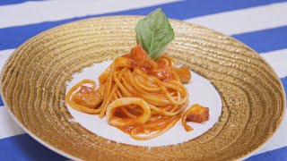 LINGUINE con Calamari e Pomodorini  Assunta la regina del mare [upl. by Mahmoud]