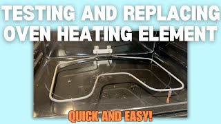 Oven Not Heating How to Replace Ovens Heating Element in Under 30 Mins Troubleshooting Guide [upl. by Eiggam]