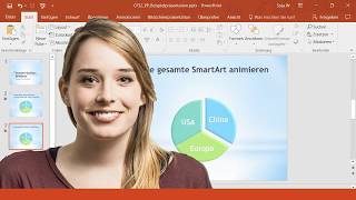 PowerPoint 2016 SmartArt Grafiken animieren [upl. by Brebner]