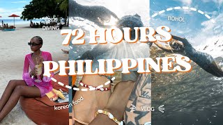 72 HOURS PHILIPPINES VLOG Traveling with my Korean friends ▫ Swimming for the First Time [upl. by Longmire]