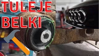 61 Tuleje tylnej belki WYMIANA Audi A3 8L  MotoSherlockPL  Pomoc drogowa Gdynia Rumia Wejherowo [upl. by Llevel]