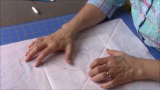 Wholecloth Trapunto Part 1  Designing the Outer Border [upl. by Tomchay89]