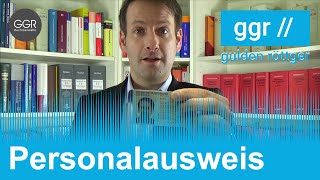 Personalausweis  kopieren scannen und speichern verboten Version Fassung vor dem 15072017 [upl. by Haral]