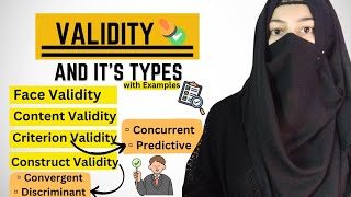 What is Validity in Research Types of ValidityFaceContentCriterionConstruct Validity [upl. by Kelcey]