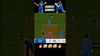 Rinku Singh 😱  IND vs ENG  cricket cricketrealcricket24 [upl. by Raynold541]