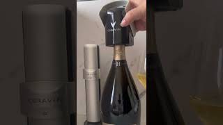 Coravin Sparkling preserves sparkling wine for up to 4 weeks wine champagne sparklingwine [upl. by Dyol840]