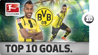 PierreEmerick Aubameyang  Top 10 Spectacular Goals [upl. by Haliak]