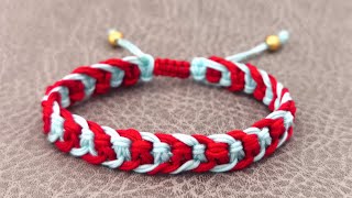 How to Weave a Bracelet with String  Easy StepbyStep Guide for Beginners [upl. by Behka]