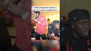 Kodak picked it up with the quickness😭 kai kaicenatstream kodakblack kaicenatfunnymoments [upl. by Ebbarta]