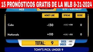 15 Pronósticos GRATIS de la MLB para Hoy Sábado 8312024 [upl. by Sverre]