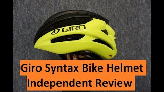 Giro Syntax MIPS Bicycle Helmet Review [upl. by Manolo]