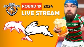 NRL Live Stream  Dolphins vs Rabbitohs  Round 19  2024 [upl. by Annola]