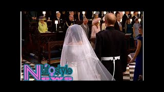 Meghan Markle curtsies to the Queen at the royal wedding Watch video [upl. by Tartan]