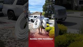 Ductless HVAC Installation sanjose electrician electric hvacsystem california hvaclife [upl. by Trainor]