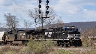 Lots of Action on the NS Southern Tier Line [upl. by Sherwood]