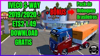 IVECO SWAY 20192020  PACK DE REBOQUES BRASILEIROS  GRATIS – ETS2 149 [upl. by Juditha459]