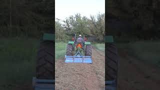 Tilling with my John Deere smallfarm farmstead homesteading [upl. by Sehcaep]