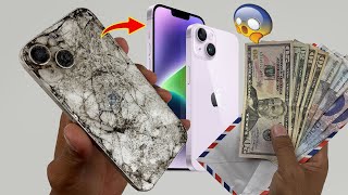 😱How i Restore Broken iPhone 14 Underwater For A Long Time😰  iPhone 11 Back Class Replacement [upl. by Atinej944]