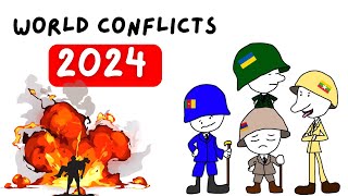 Every Ongoing War amp Conflict in 13 Minutes  2024 [upl. by Annaigroeg844]