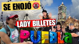 LADY BILLETES SE ENOJÓ EN CENTRO HISTORICO EN PUEBLA [upl. by Hirschfeld201]