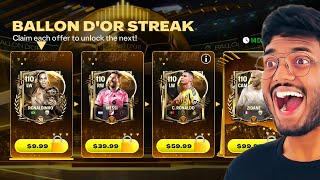 Ballon dOr Streak Packs are Broken FC MOBILE [upl. by Niwdog]