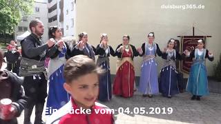 Griechisch  pontische Folklore beim Europafest am 04052019 CityWohnPark Duisburg Hochfeld [upl. by Eikcid]