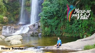 Cachoeira dos Treze da Macumba com Drone – Petrópolis  Film in 4K  Henry Traveler [upl. by Yasmine403]