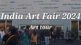 India Art Fair 2024 art tour 🎨 [upl. by Tjaden]