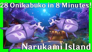 28 Onikabuto in 8 Minutes Narukami Island  Genshin Impact  Material Farm  How to Farm [upl. by Naimed]