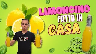 🍋 LIMONCINO  LIMONCELLO 🍋 fatto in casa RICETTA FACILE [upl. by Jakoba87]