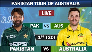 PAKISTAN vs AUSTRALIA 1ST T20 MATCH LIVE SCORES  PAK vs AUS LIVE MATCH  TOSS UPDATE [upl. by Phira]