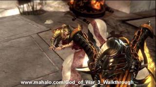 God of War III Walkthrough  Helios Head HD [upl. by Orutra]