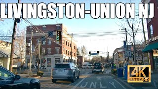 Driving Livingston  Millburn  Union NJ 4K [upl. by Eked]