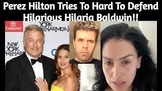 Perez Hilton tries To Hard To Defend Hilaria Baldwin for Her Fake Spanish Heritage [upl. by Annagroeg]