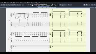 Gallows Pole Led Zeppelin guitar tab score [upl. by Ellek682]