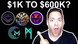 🔥TOP 5 NEW METAVERSE COINS TURN 1K INTO 600K URGENT [upl. by Aneekahs925]