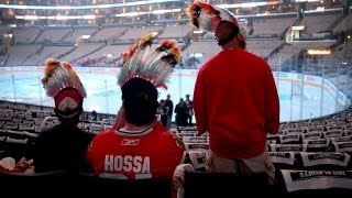 Hockey fan wants Blackhawks to suspend use of Indian head [upl. by Elyak353]