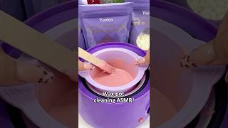 Silicone wax pot makes it easy 😍 yeelen yeelenwax waxingkit waxing hardwax waxbeads asmr [upl. by Hoskinson]