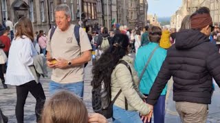 Edinburgh Military Tattoo opens with Red Arrows majestic flypast over historic Royal Mile [upl. by Airrat]