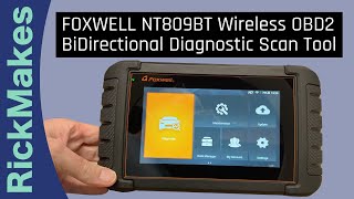 FOXWELL NT809BT Wireless OBD2 BiDirectional Diagnostic Scan Tool [upl. by Wj]