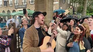 This Is Huge Hozier playing quotTake Me To Churchquot with the crowd singing along Busking in Brighton [upl. by Athelstan720]