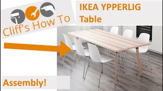 IKEA YPPERLIG Table Assembly [upl. by Moreland98]