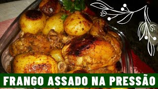 Frango assado Na pressão uma delícia [upl. by Euqinomod]